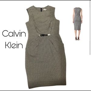 Calvin Klein “Houndstooth” print dress